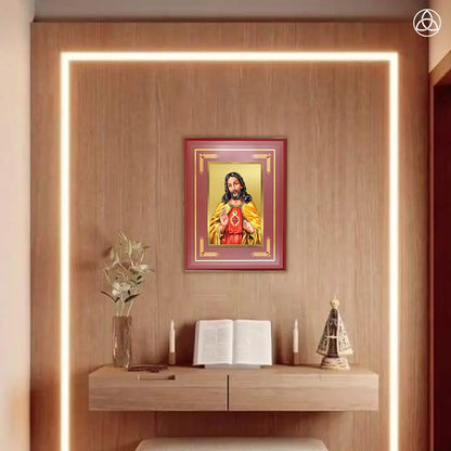Jesus Christ | Wall Photo Frame in 24K Gold Plated Foil