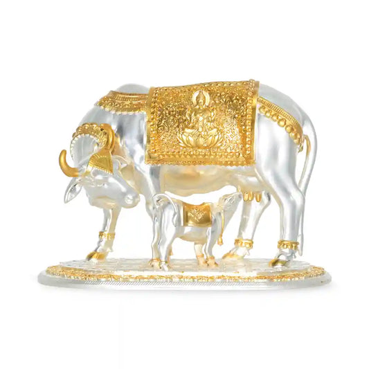 Kamdhenu Cow Idol Statue for Puja Room | Diwali Gifting & Decor