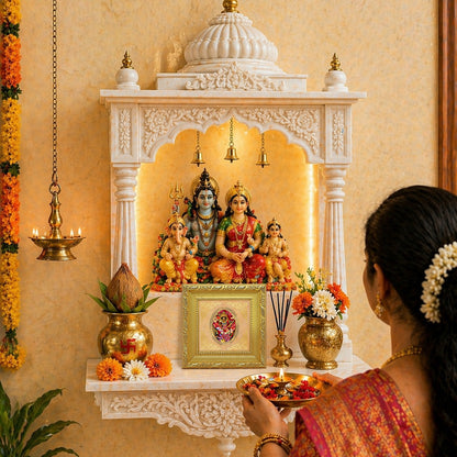 Katyayani Mata | Divine Durga Form Royal Tabletop Photo Frame in 24K Gold Plated Foil