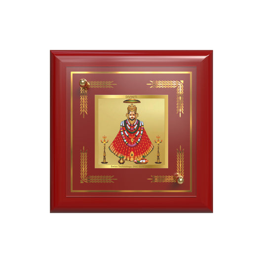 Khatu Shyam Ji | Divine Tabletop Frame in 24K Gold Plated Foil