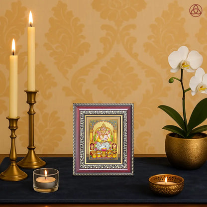 Lord Kuber | God of Wealth Tabletop Frame in 24K Gold Plated Foil