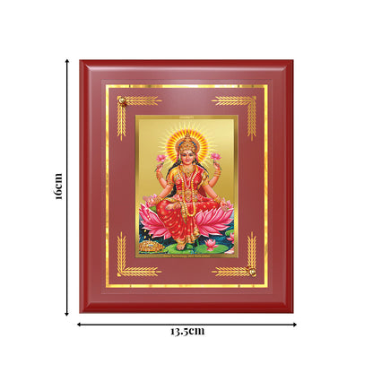 Goddess Lakshmi | Devi of Wealth & Prosperity Wall & Tabletop Frame in 24K Gold Plated Foil