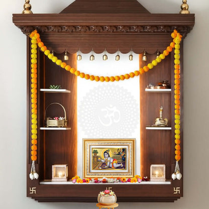 Laddu Gopal | Bal Krishna Wall and Tabletop Photo Frame in 24K Gold Plated Foil
