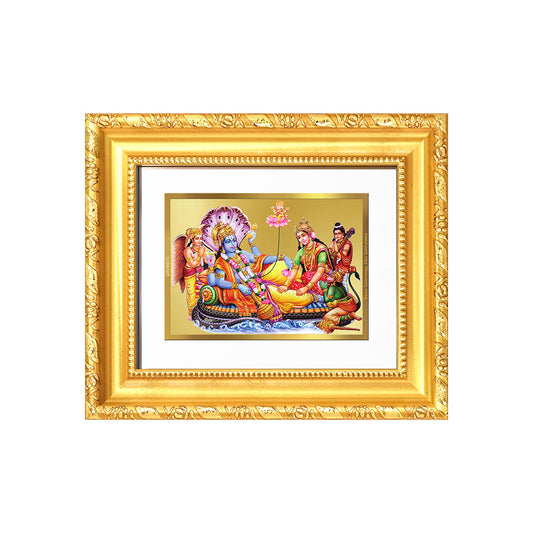 Lakshmi Vishnu Kshir Sagar | Divine Abode Wall & Tabletop Frame in 24K Gold Plated Foil