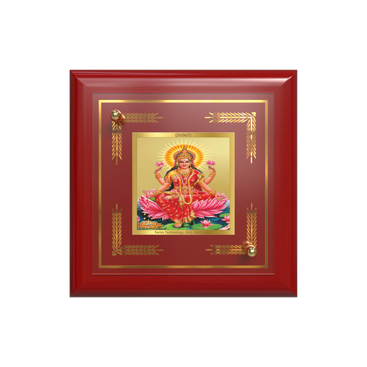 Goddess Lakshmi | Devi of Wealth & Prosperity Tabletop Frame in 24K Gold Plated Foil