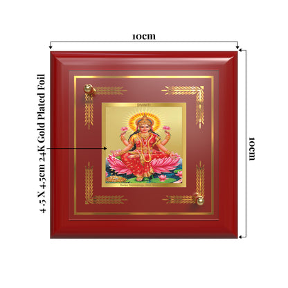 Goddess Lakshmi | Devi of Wealth & Prosperity Tabletop Frame in 24K Gold Plated Foil