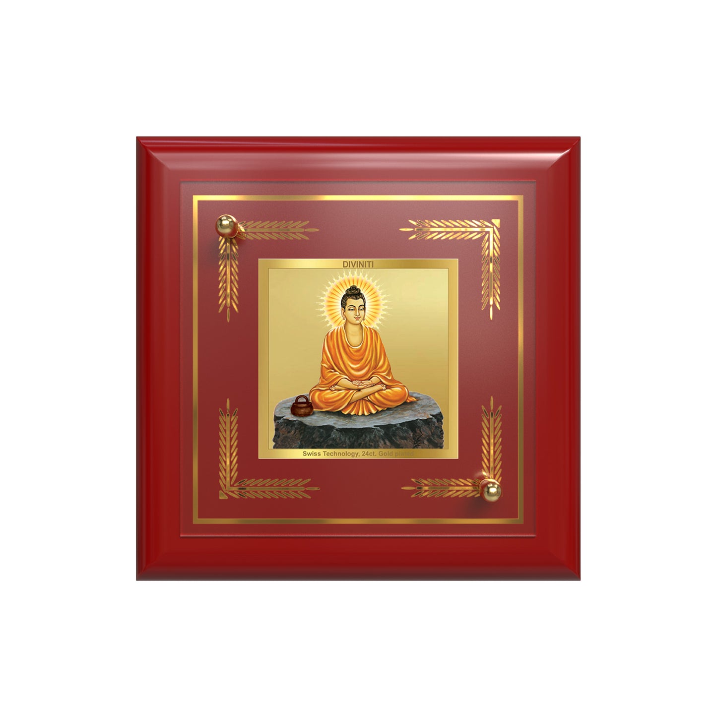 Lord Buddha | Divine Tabletop Frame in 24K Gold Plated Foil