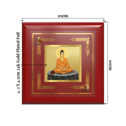Lord Buddha | Divine Tabletop Frame in 24K Gold Plated Foil