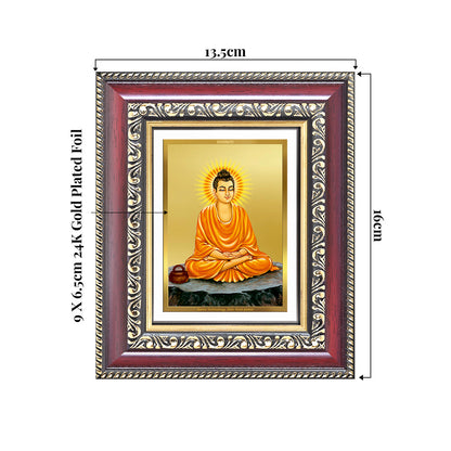 Lord Buddha | Divine Wall & Tabletop Frame in 24K Gold Plated Foil