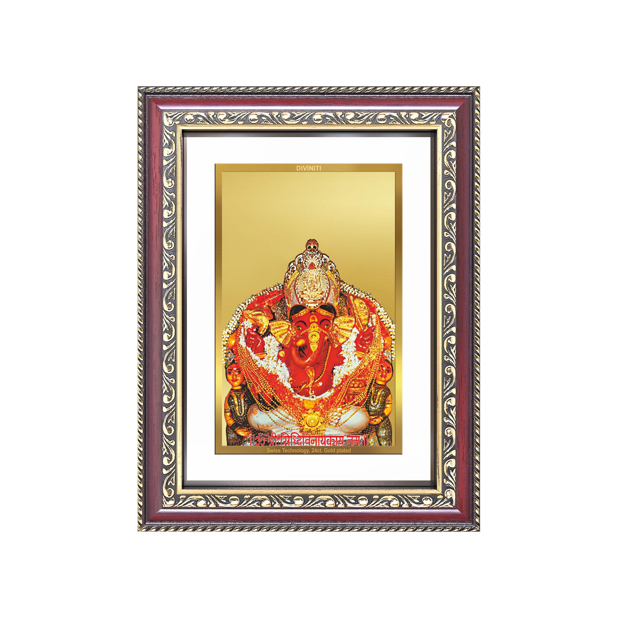 Lord Siddhivinayak | Ganesha Wall and Tabletop Photo Frame in 24K Gold ...