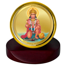 Load image into Gallery viewer, Diviniti 24K Gold Plated Hanuman Ji Frame For Car Dashboard, Home Decor, Puja Room, Gift (5.5 x 5.0 CM)
