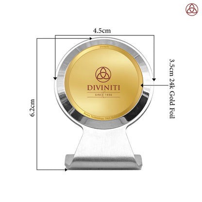 Diviniti MCF1CR Personalization Car Dashboard Frame in 24K Gold Plated Foil