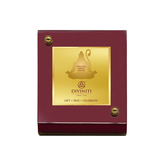 Diviniti MDF Personalization Car Dashboard Frame in 24K Gold Plated Foil