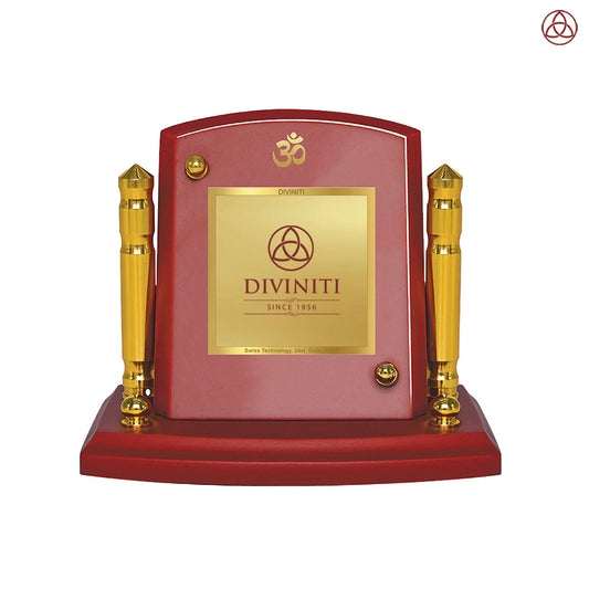 Diviniti MDF Personalization Car Dashboard Frame in 24K Gold Plated Foil