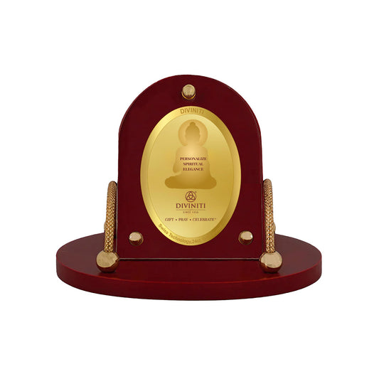 Diviniti MDF Personalization Car Dashboard Frame in 24K Gold Plated Foil