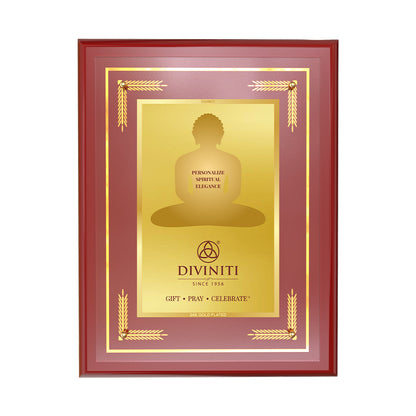 Diviniti MDF Frame Personalised Tabletop and Wall Mount Photo Frame in 24K Gold Plated Foil