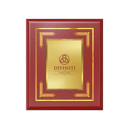 Diviniti MDF Frame Personalised Tabletop Photo Frame in 24K Gold Plated Foil | MDF-S1