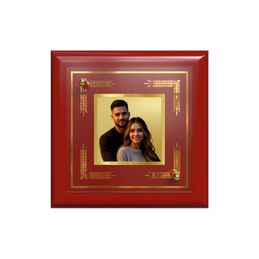 Diviniti MDF Frame Personalised Tabletop Photo Frame in 24K Gold Plated Foil | MDF-S1A