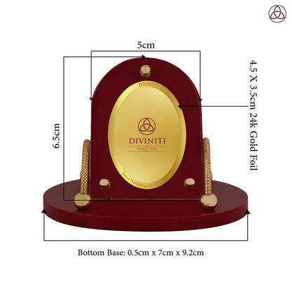 Diviniti MDF Personalization Car Dashboard Frame in 24K Gold Plated Foil