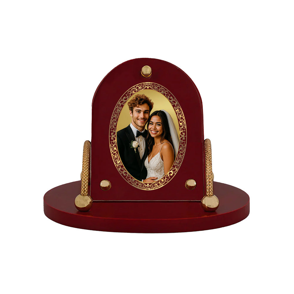 Diviniti MDF Personalization Car Dashboard Frame in 24K Gold Plated Foil