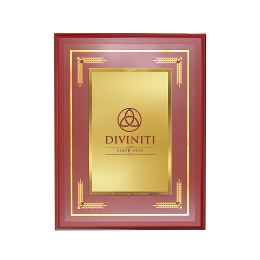 Diviniti MDF Frame Personalised Tabletop and Wall Mount Photo Frame in 24K Gold Plated Foil | MDF-S3