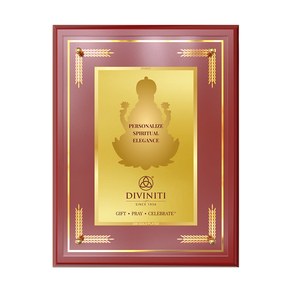 Diviniti MDF Frame Personalised Tabletop and Wall Photo Frame in 24K Gold Plated Foil