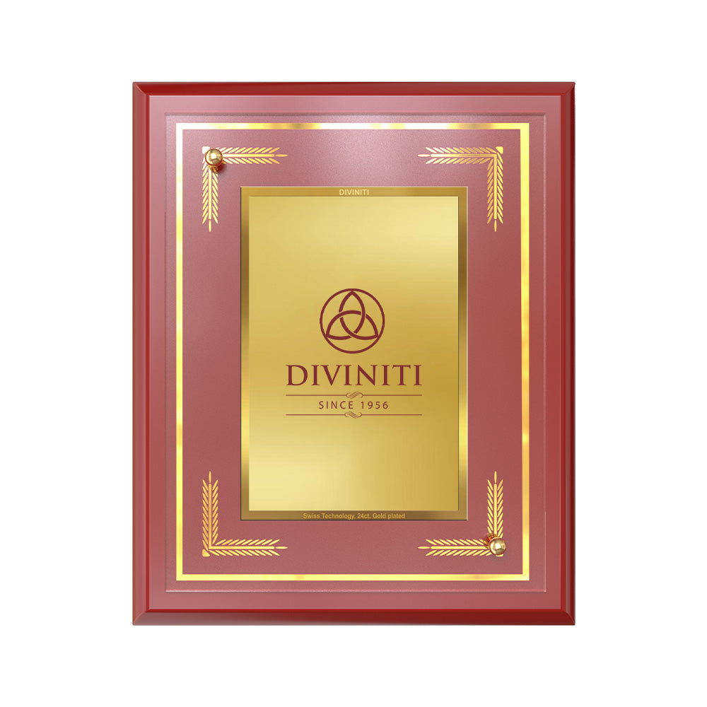 Diviniti MDF Frame Personalised Tabletop and Wall Photo Frame in 24K Gold Plated Foil | MDF-S2