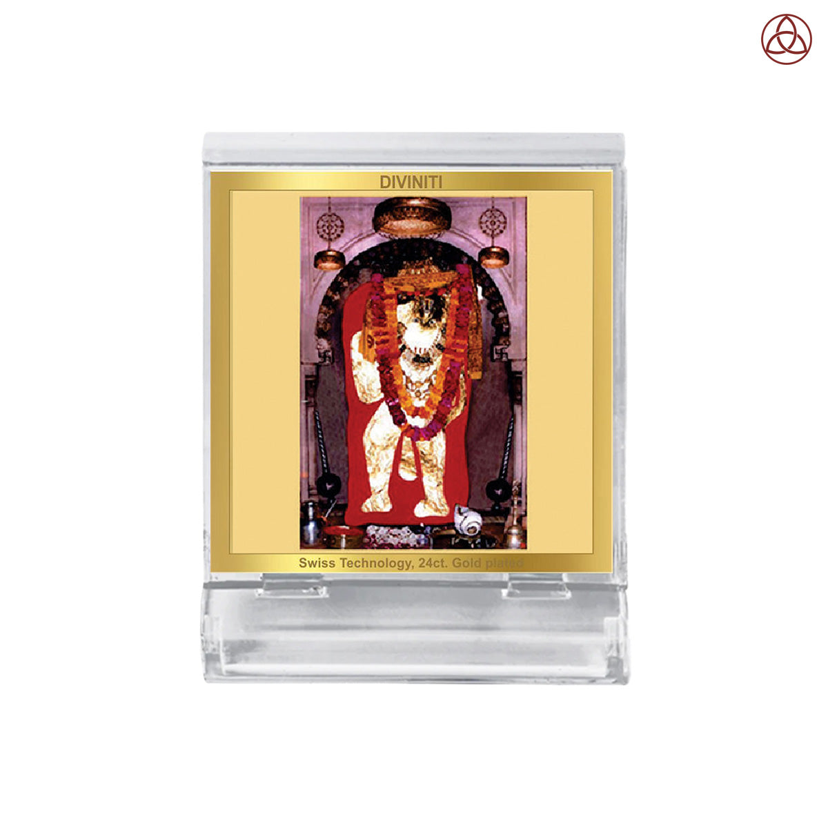 Mehandipur Bala Ji | Divine Lord Bala Ji Car Dashboard & Tabletop Photo Frame in 24K Gold Plated Foil