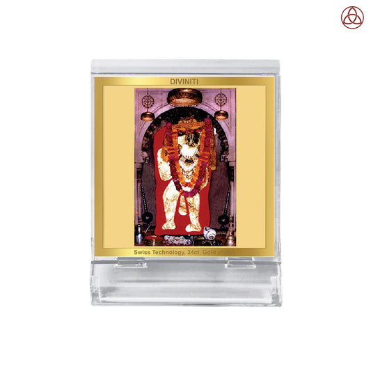 Mehandipur Bala Ji | Divine Lord Bala Ji Car Dashboard & Tabletop Photo Frame in 24K Gold Plated Foil
