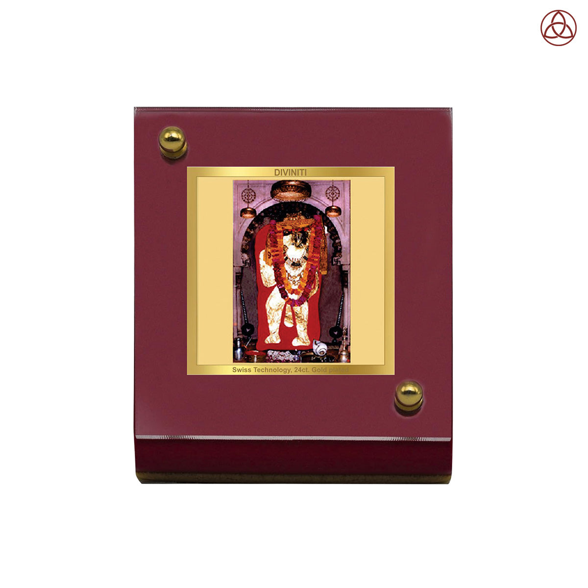 Mehandipur Bala Ji | Divine Lord Bala Ji Car Dashboard & Tabletop Photo Frame in 24K Gold Plated Foil