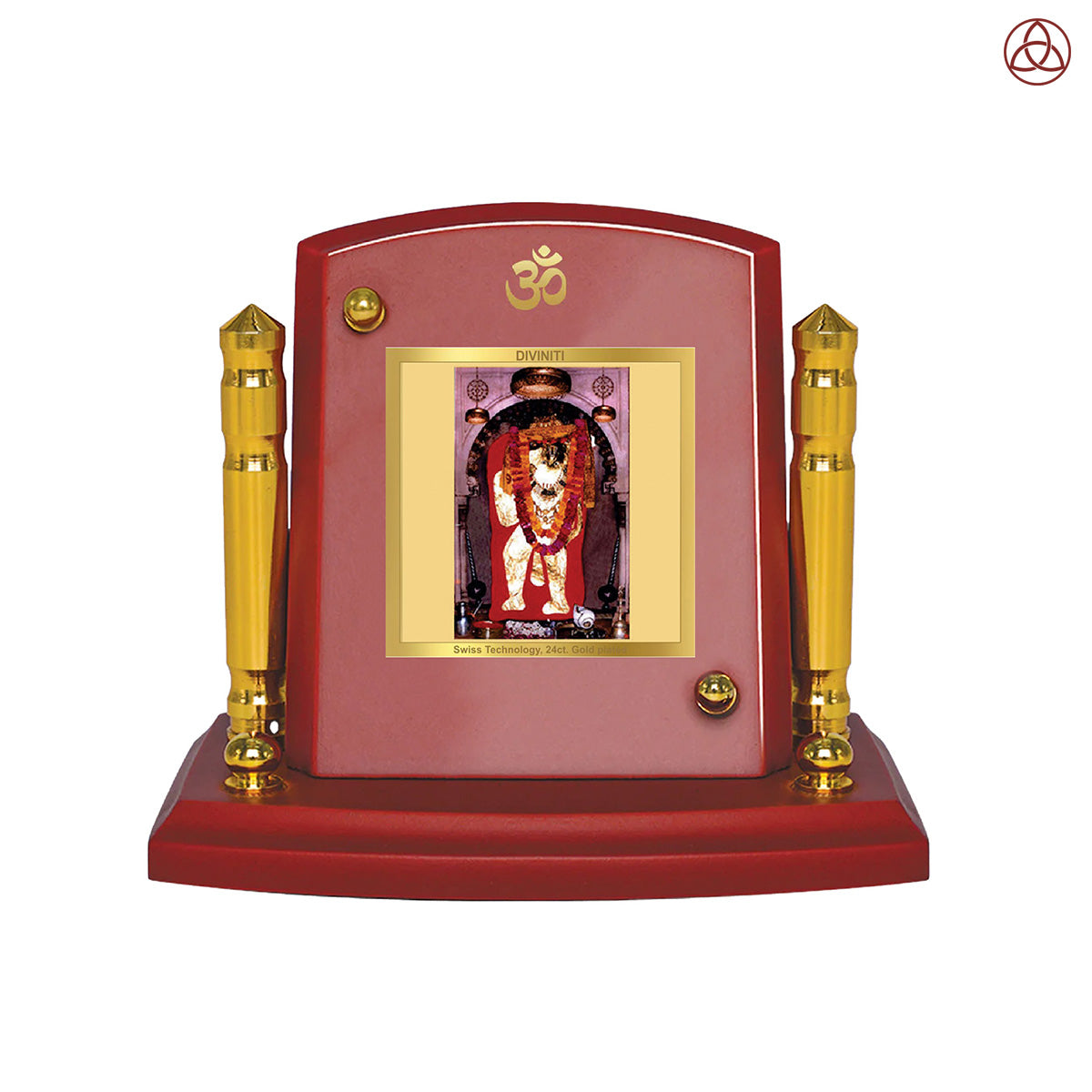 Mehandipur Bala Ji | Divine Lord Bala Ji Car Dashboard & Tabletop Photo Frame in 24K Gold Plated Foil