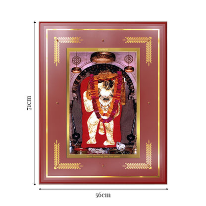 Mehandipur Balaji | Divine Hanuman of Healing and Protection Wall Photo Frame in 24K Gold Plated Foil