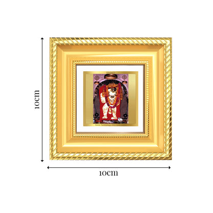 Diviniti Mehandipur Balaji (Divine Hanuman) Tabletop Photo Frame in 24K Gold Plated Foil | Protection, Healing & Divine Blessings | DG015S1A (10x10 CM)