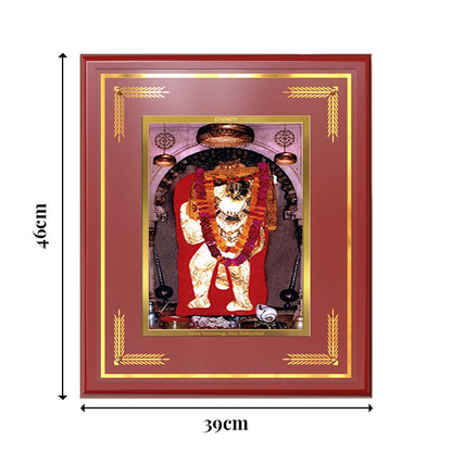 Mehandipur Balaji | Divine Hanuman of Healing and Protection Wall & Tabletop Frame in 24K Gold Plated Foil