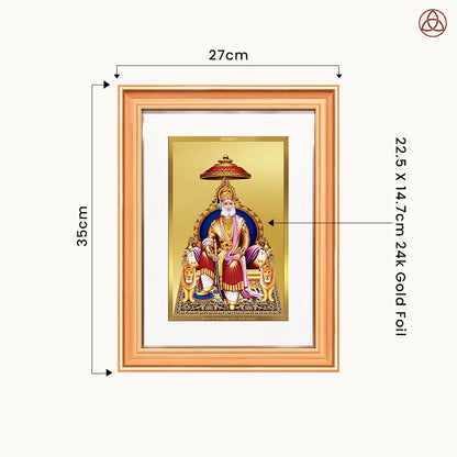 Maharaja Agrasen | for Wall Photo Frame in 24K Gold Plated Foil