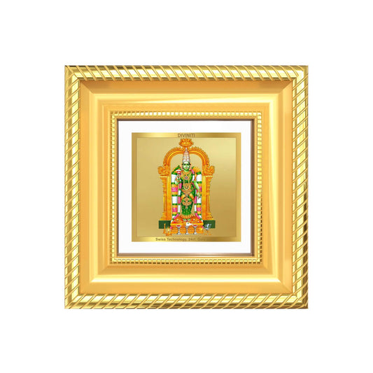 Goddess Meenakshi Tabletop Frame in 24k Gold Plated Foil