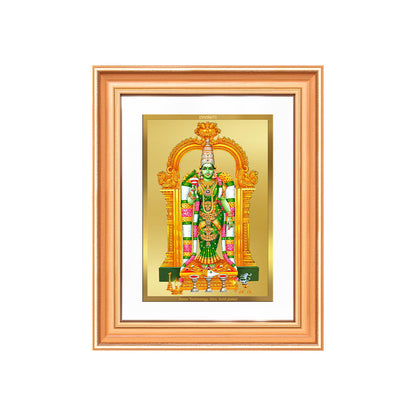 Goddess Meenakshi | Divine Warrior Goddess of Madurai Wall & Tabletop Frame in 24K Gold Plated Foil