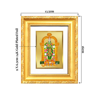 Goddess Meenakshi | Divine Warrior Goddess of Madurai Wall & Tabletop Frame in 24K Gold Plated Foil