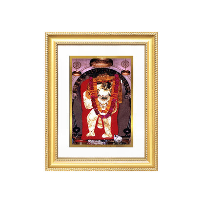 Mehandipur Balaji | Divine Hanuman of Healing and Protection Wall & Tabletop Frame in 24K Gold Plated Foil