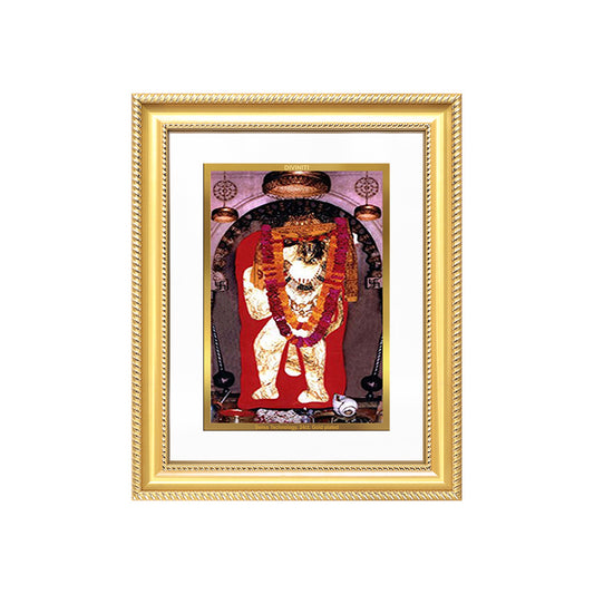 Mehandipur Balaji | Divine Hanuman of Healing and Protection Wall & Tabletop Frame in 24K Gold Plated Foil