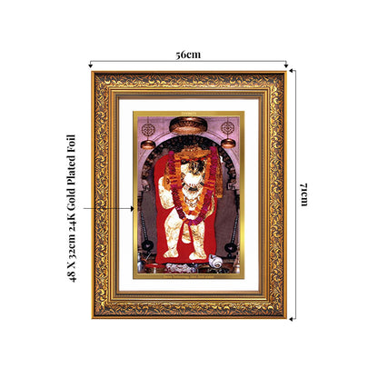 Mehandipur Balaji | Divine Hanuman of Healing and Protection Wall Photo Frame in 24K Gold Plated Foil