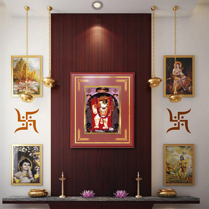 Mehandipur Balaji | Divine Hanuman of Healing and Protection Wall & Tabletop Frame in 24K Gold Plated Foil
