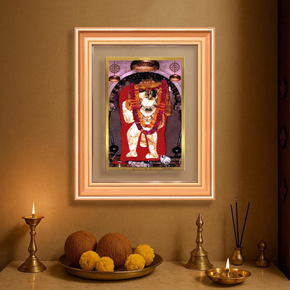 Mehandipur Balaji | Divine Hanuman of Healing and Protection Wall & Tabletop Frame in 24K Gold Plated Foil