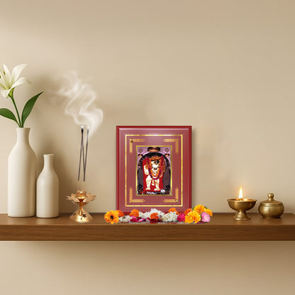 Mehandipur Balaji | Divine Hanuman of Healing and Protection Wall & Tabletop Frame in 24K Gold Plated Foil