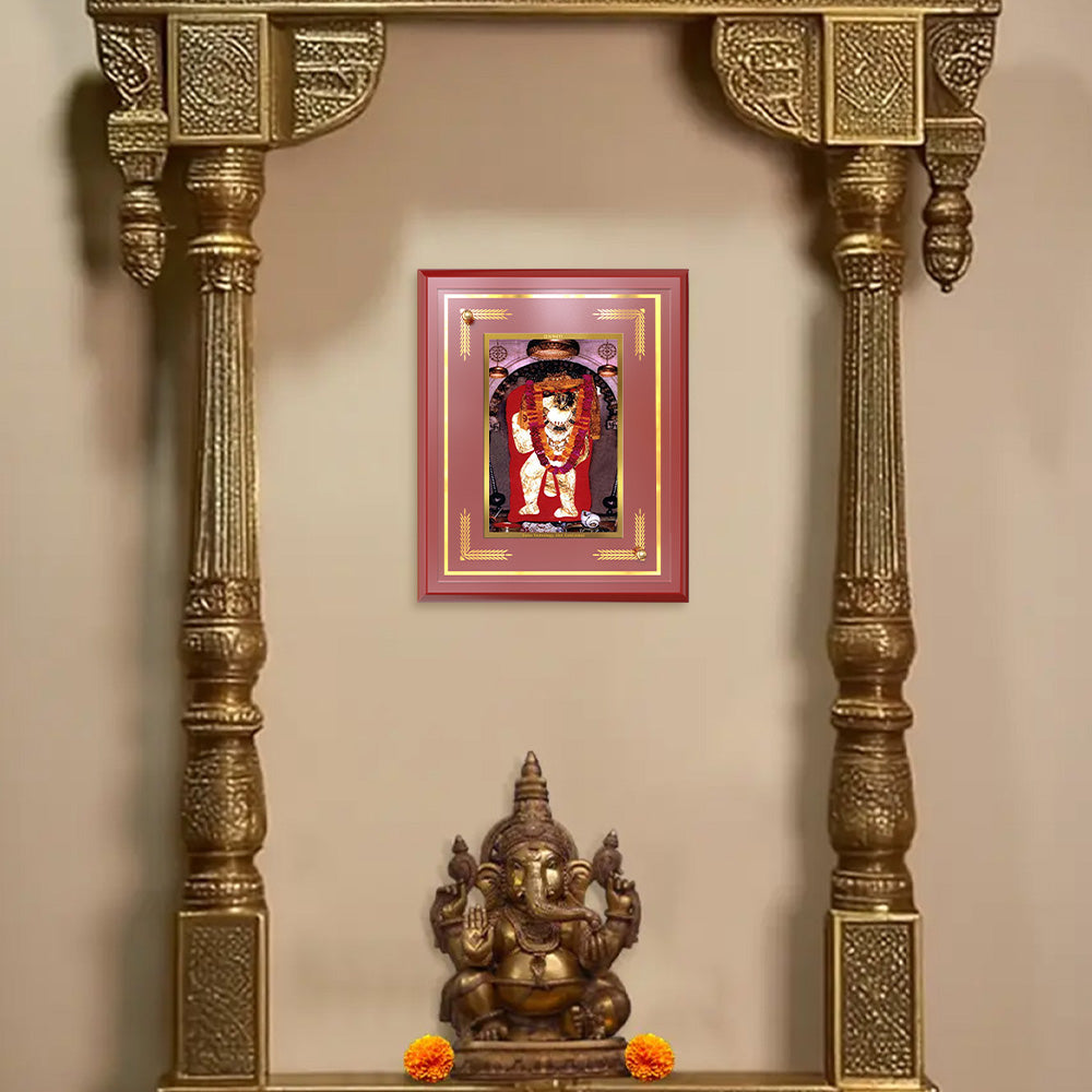 Mehandipur Balaji | Divine Hanuman of Healing and Protection Wall and Tabletop Photo Frame in 24K Gold Plated Foil