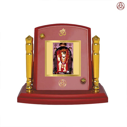 Mehandipur Balaji | Divine Hanuman of Healing and Protection Car Dashboard Frame in 24K Gold Plated Foil