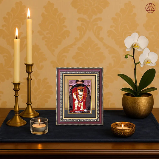 Mehandipur Balaji | Divine Hanuman of Healing and Protection Wall & Tabletop Photo Frame in 24K Gold Plated Foil