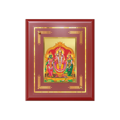 Lord Murugan with Valli | Divine Union Wall & Tabletop Frame in 24K Gold Plated Foil