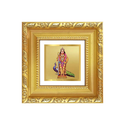 Murugan | Sacred Jain Prayer Wall and Tabletop Photo Frame in 24K Gold Plated Foil.