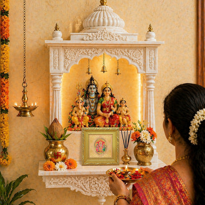 Murugan Velli | Divine Kartikeya Silver Form Royal Tabletop Photo Frame in 24K Gold Plated Foil